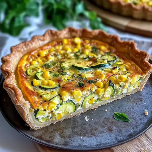 Mais- und Zucchini-Quiche