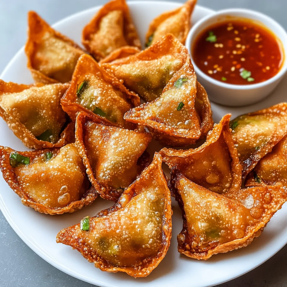 Knusprige Currygemüse-Wontons