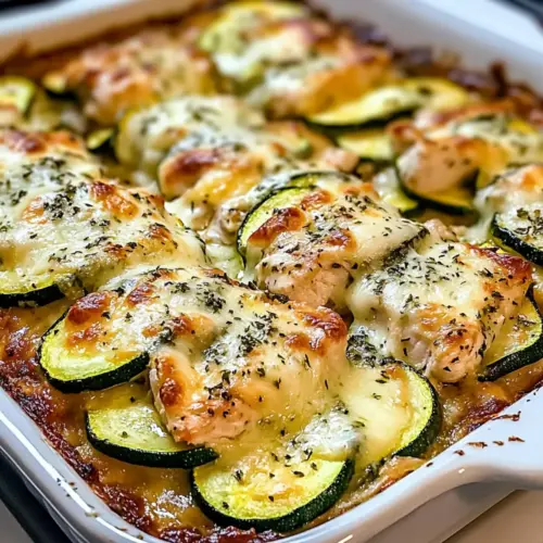 Leckeres Hähnchen-Zucchini-Auflauf