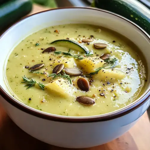 Cremige Zucchinisuppe