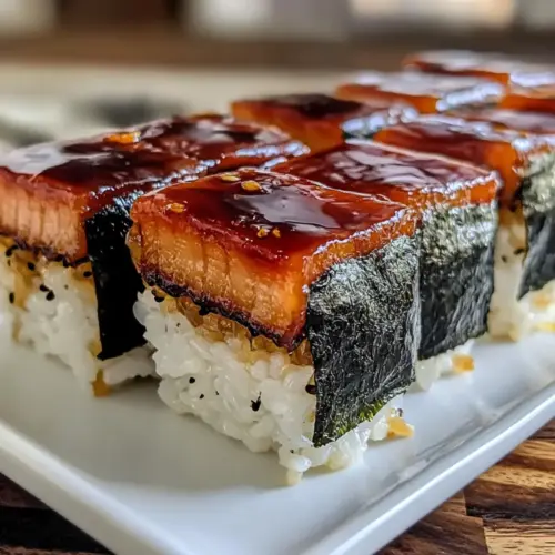 Geschmackvolles Teriyaki Spam Musubi