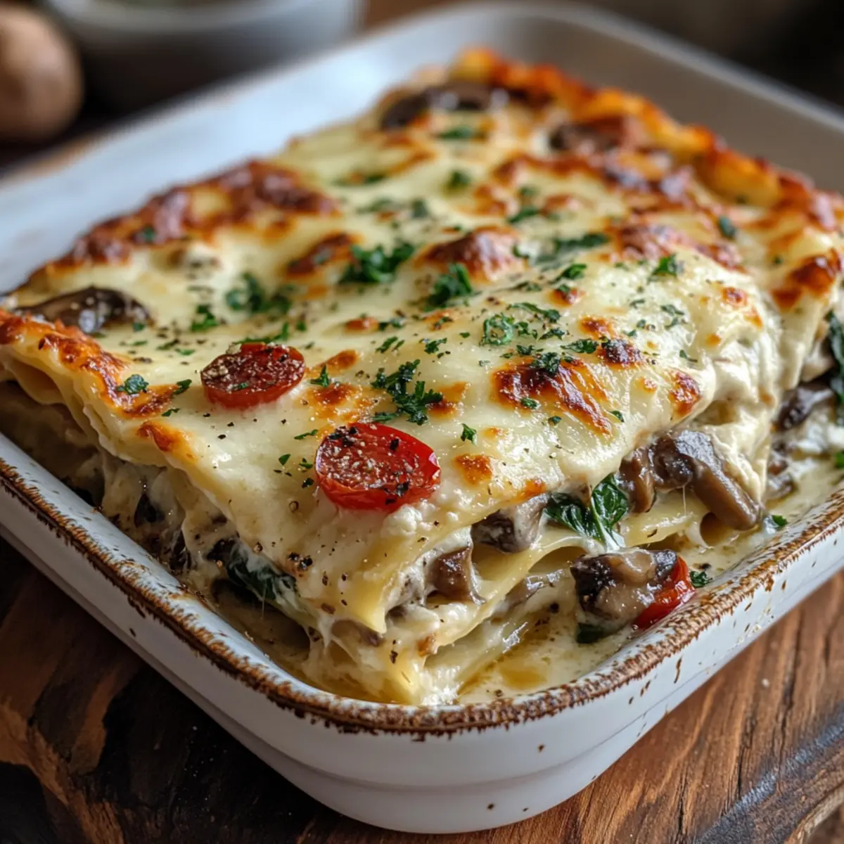 Pilzlasagne