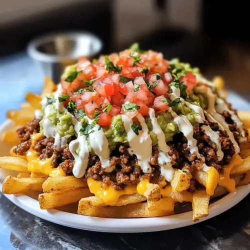 Taco Bell Nacho Fries Rezept Zutaten: - 500 g Pommes frites - 1 TL Paprika - 1 TL Knoblauchpulver - 1 TL Zwiebelpulver - 1/2 TL Kreuzkümmel - 1/2 TL Chilipulver - Salz nach Geschmack - 200 g Käsesauce - Jalapeños (optional) Anleitung: 1. Die Pommes frites nach Verpackungsanweisung zubereiten. 2. In einer Schüssel Paprika, Knoblauchpulver, Zwiebelpulver, Kreuzkümmel, Chilipulver und Salz vermischen. 3. Die heißen Pommes frites mit den Gewürzen bestreuen und gut vermengen. 4. Die Käsesauce erhitzen. 5. Die gewürzten Pommes auf einem Teller anrichten und mit Käsesauce und Jalapeños servieren.