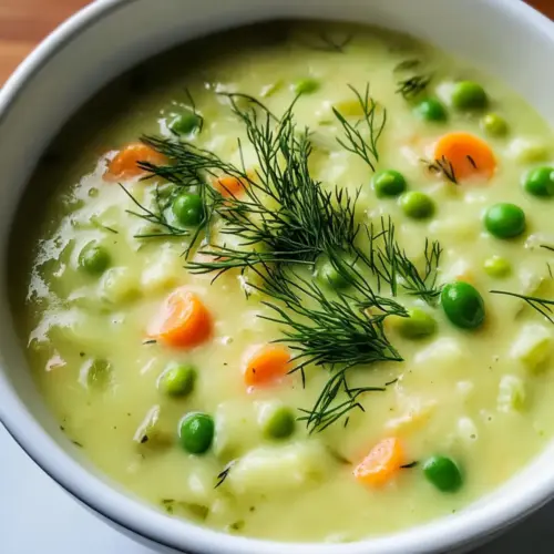 Cremige Frühlingsgemüsesuppe