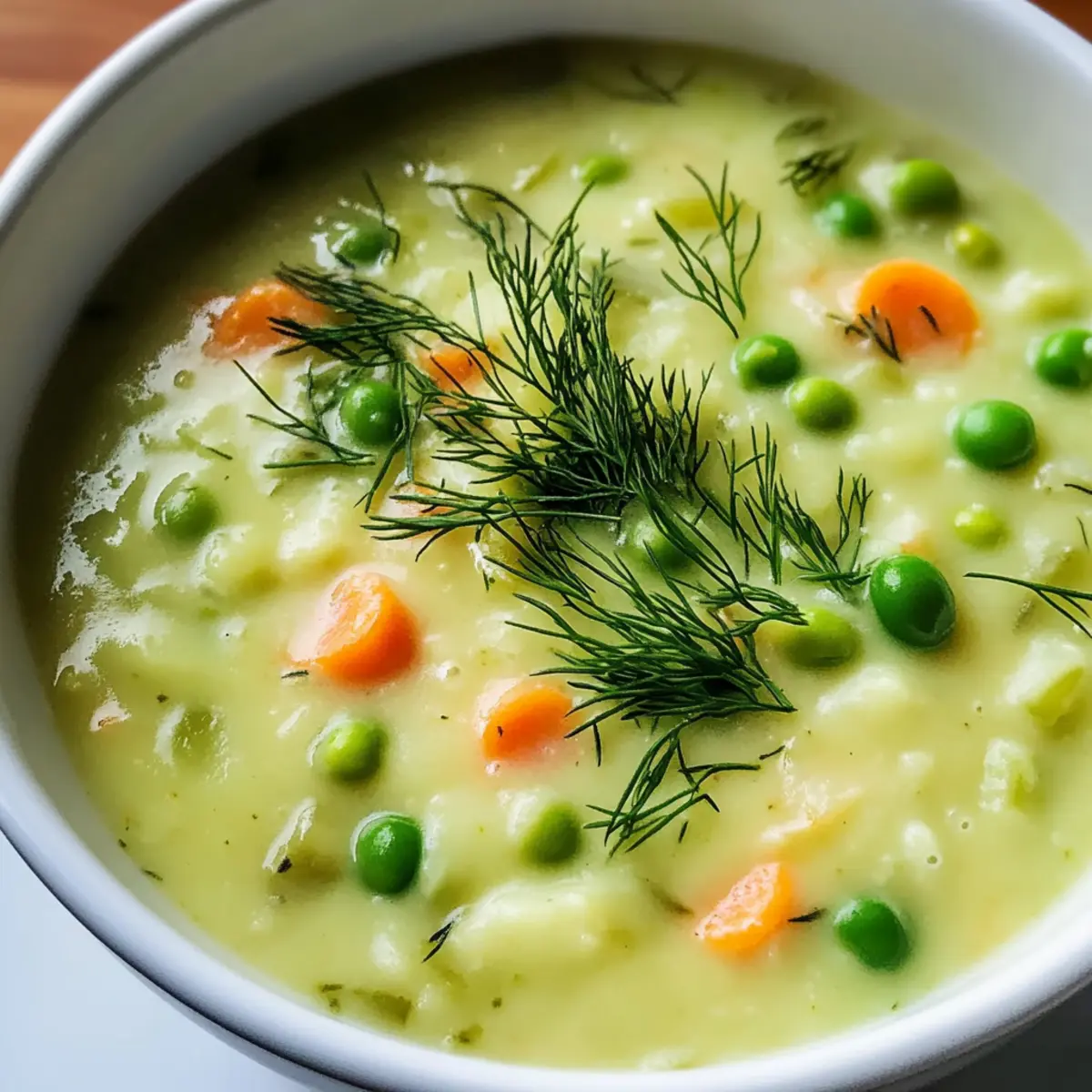 Cremige Frühlingsgemüsesuppe