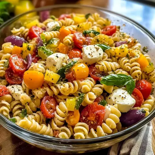 Einfache italienische Nudelsalat