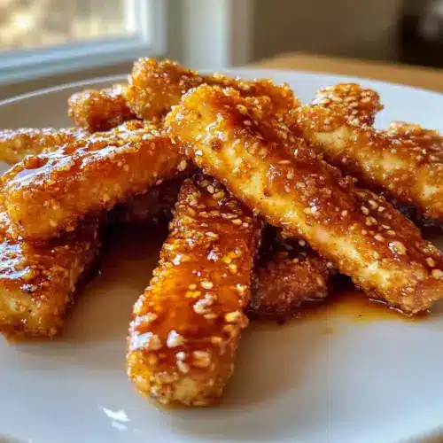 Honig-Senf-Tofu-Streifen