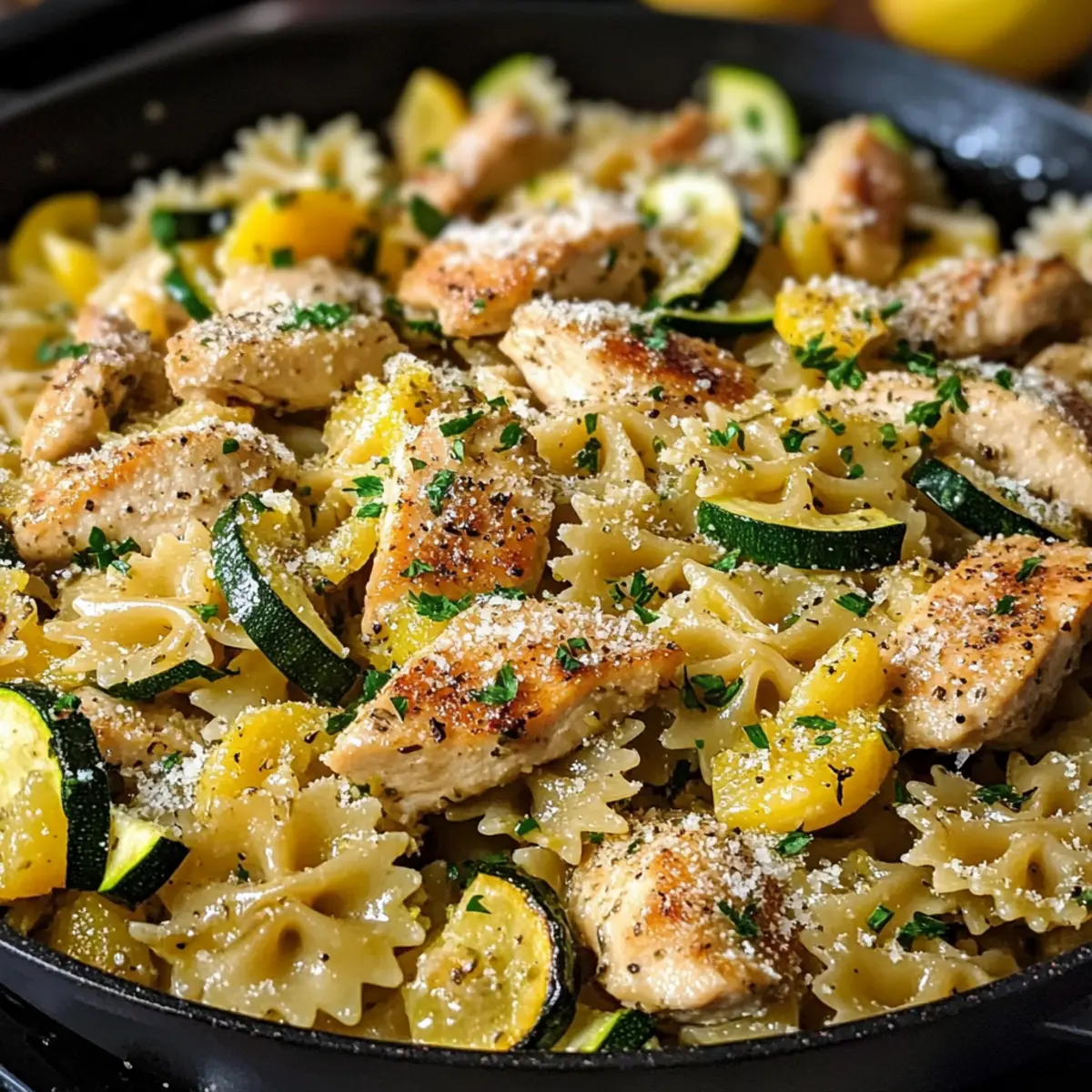 Zitronen-Hühnchen-Pasta