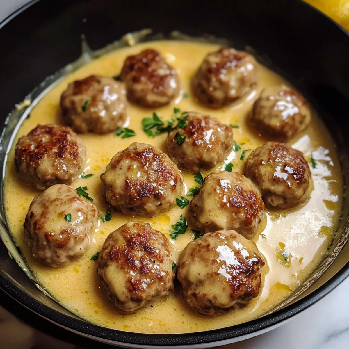 Fleischbällchen in Zitronensauce