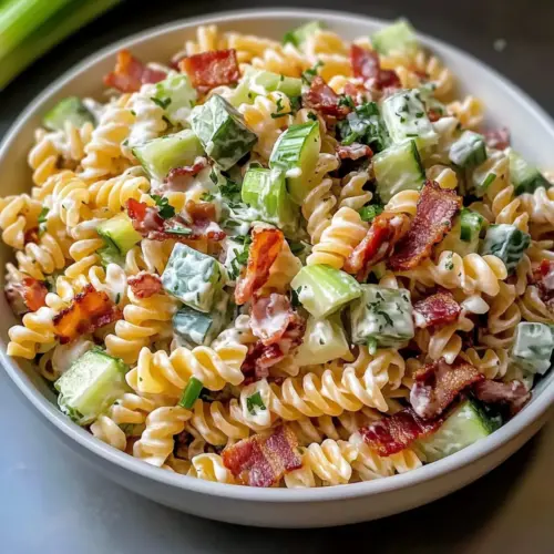Mundwässernder Speck-Pasta-Salat