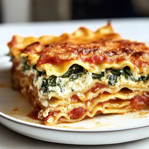 Spinat Ricotta Lasagne