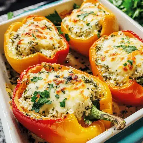 Toskanische Ricotta gefüllte Paprika