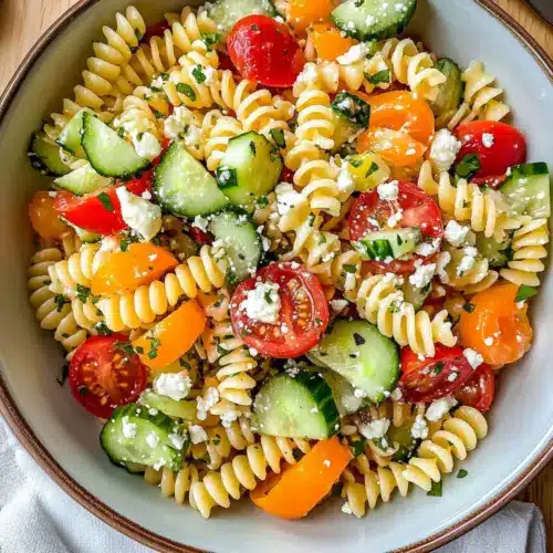 Pasta-Salat-Rezept Zutaten: - 250g Pasta - 1 Tasse Kirschtomaten, halbiert - 1 Tasse Gurke, gewürfelt - 1/2 Tasse rote Zwiebel, gehackt - 1/2 Tasse schwarze Oliven, entsteint - 1/4 Tasse frischer Basilikum, gehackt - 1/4 Tasse Olivenöl - 2 Esslöffel Balsamico-Essig - Salz und Pfeffer nach Geschmack Anleitung: 1. Pasta nach Packungsanweisung kochen und abkühlen lassen. 2. In einer großen Schüssel die abgekühlte Pasta, Kirschtomaten, Gurke, rote Zwiebel, schwarze Oliven und frischen Basilikum vermengen. 3. In einer kleinen Schüssel Olivenöl, Balsamico-Essig, Salz und Pfeffer vermischen. 4. Das Dressing über den Salat geben und gut vermengen. 5. Vor dem Servieren etwa 30 Minuten im Kühlschrank kühlen.