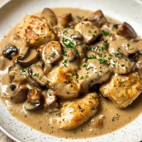 Cremige Hähnchen-Stroganoff