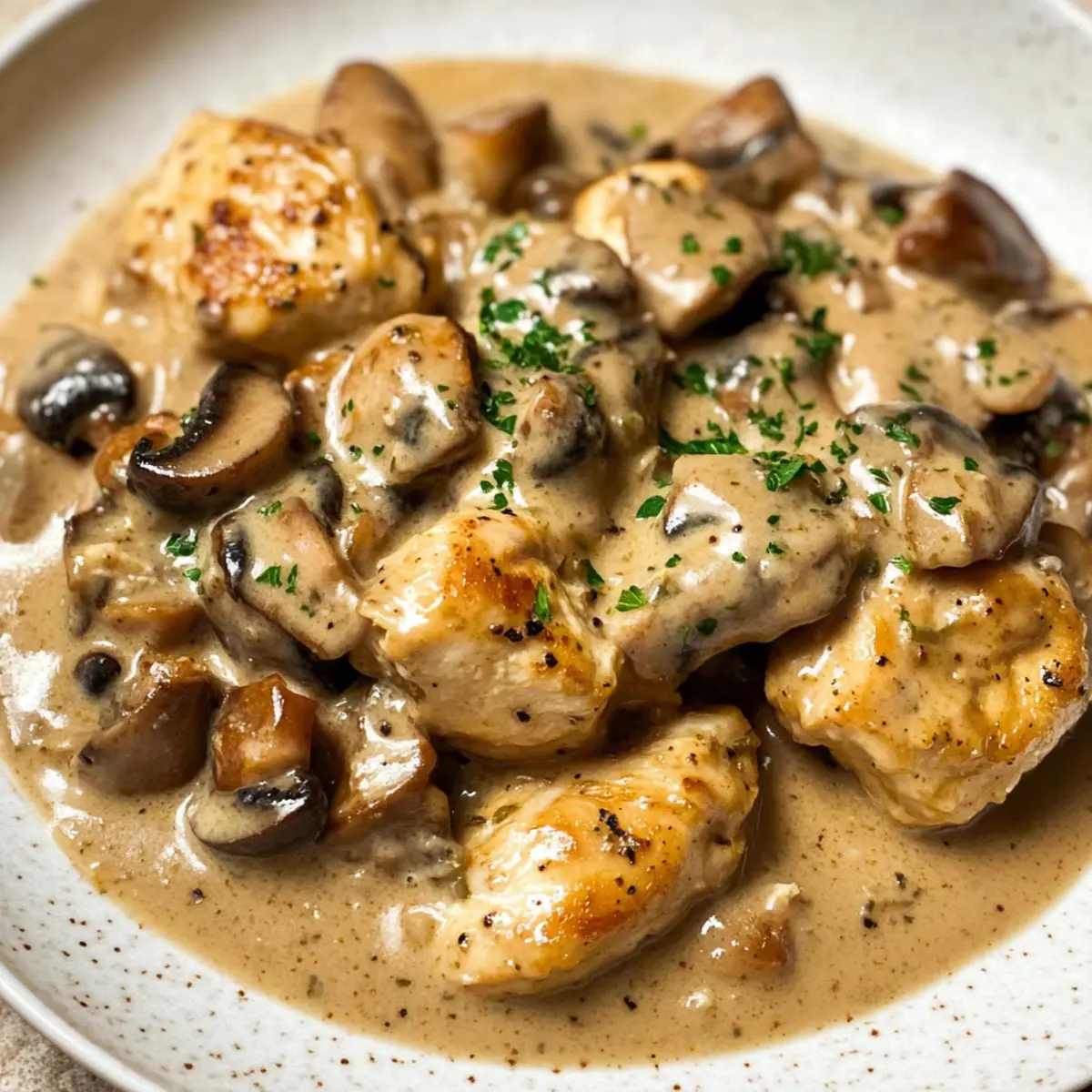 Cremige Hähnchen-Stroganoff