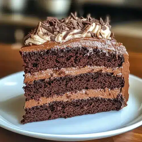Doppelschicht-Schokoladen-Fudge-Kuchen