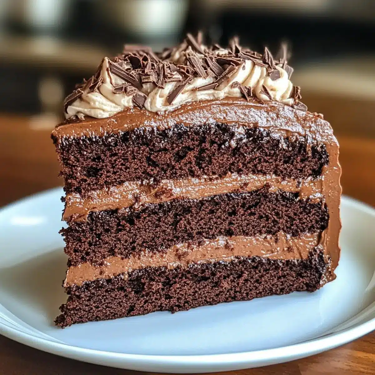 Doppelschicht-Schokoladen-Fudge-Kuchen