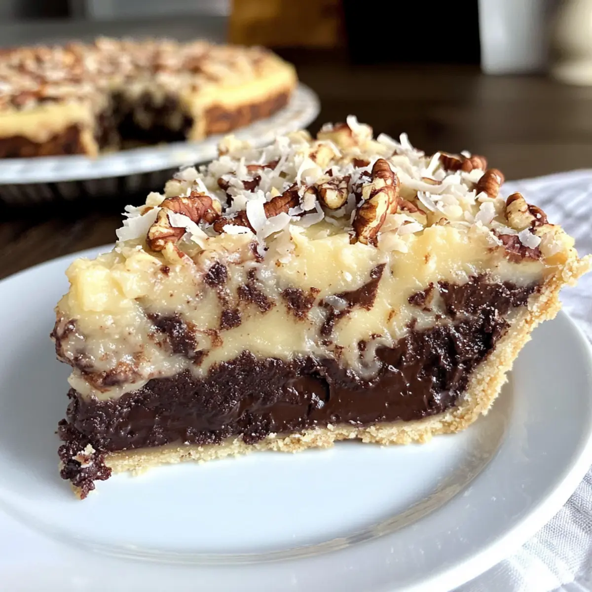 Deutscher Schokoladen-Fudge-Kuchen