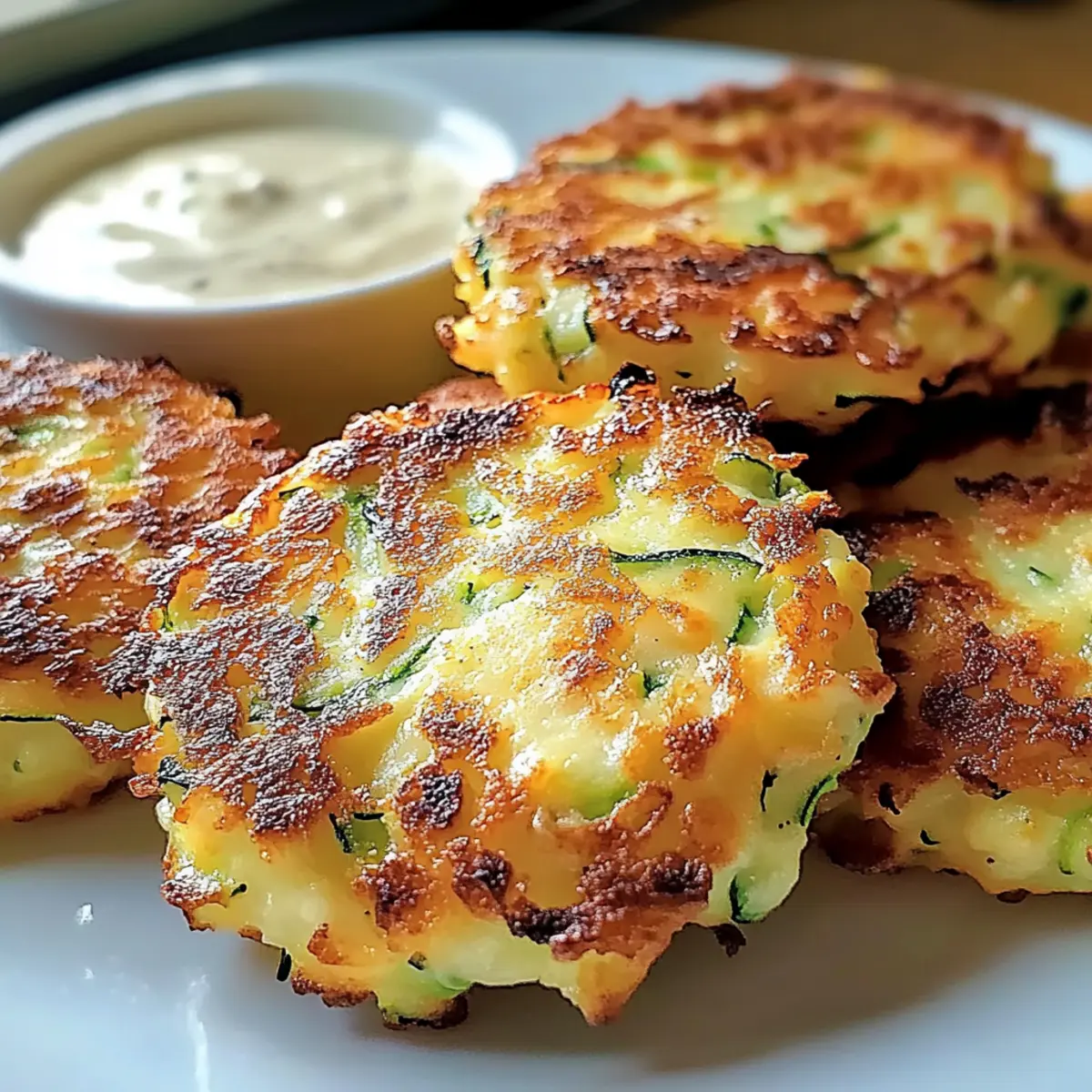 Knusprige Zucchini-Käse-Puffer